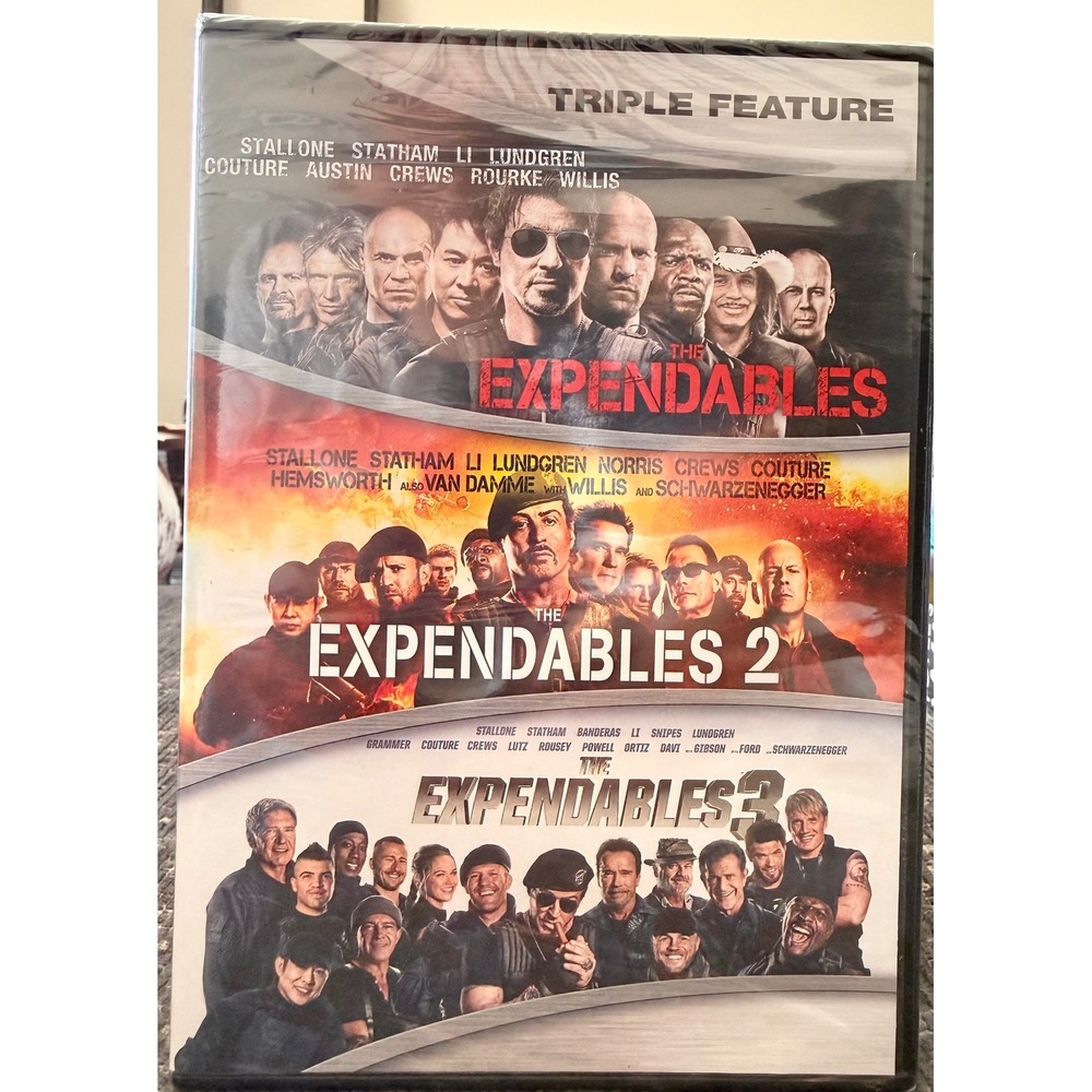 Lionsgate The Expendables Triple Feature DVD New Sealed Action Stallone Statham